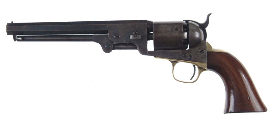 Appraisal: INSCRIBED COLT MODEL NAVY REVOLVER An attractive th mod revolver