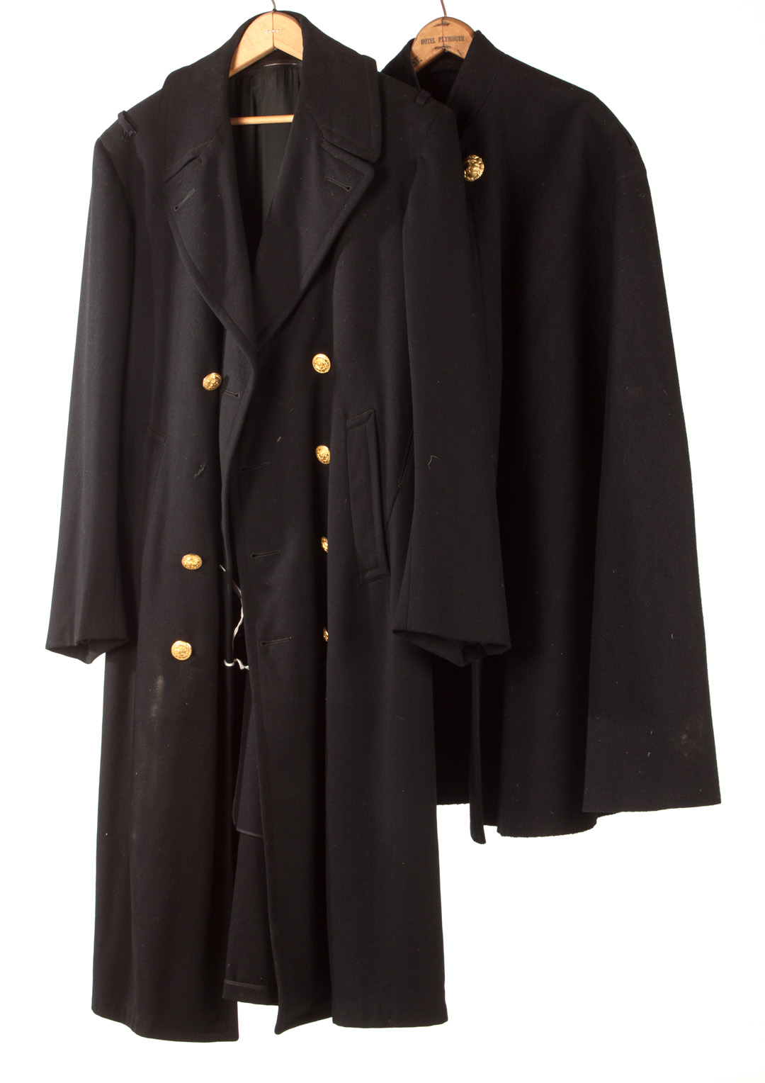 Appraisal: U S Navy overcoat and Royal Navy cape both appear