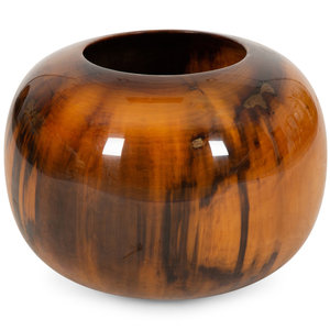 Appraisal: Ed Moulthrop American - Turned Vessel tulipwood signed to underside