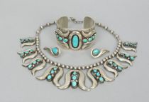 Appraisal: Frank Patania Sr - Sterling Silver Turquoise Set Set include