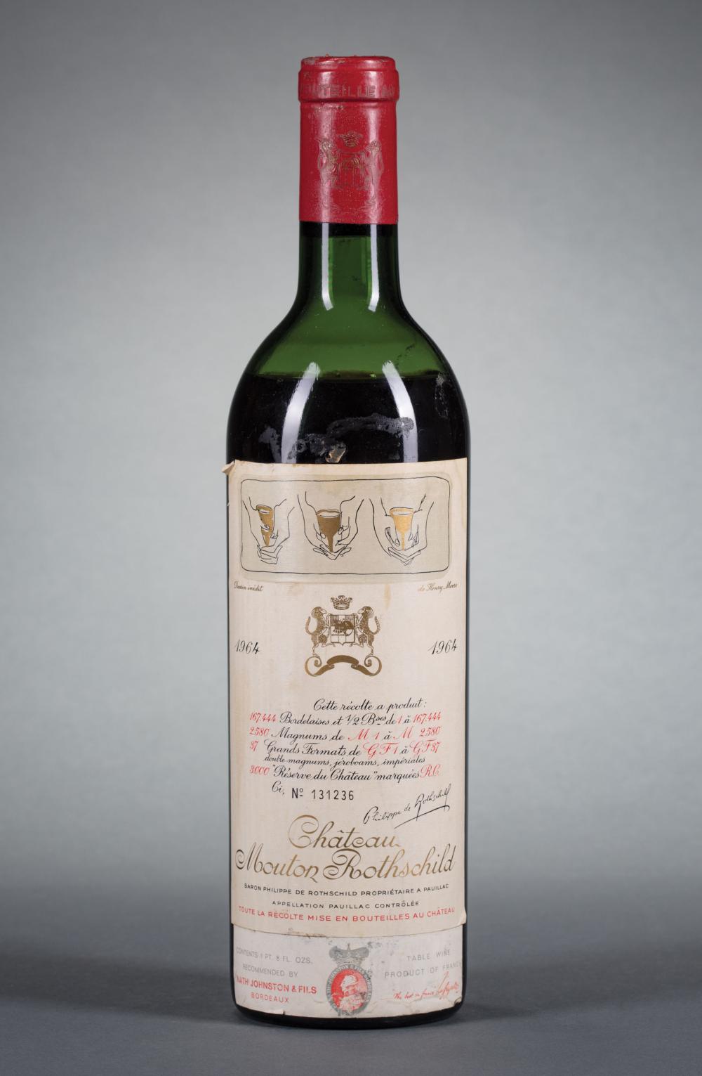 Appraisal: Mouton Rothschild Artist Label Series Ch teau Mouton Rothschild Pauillac