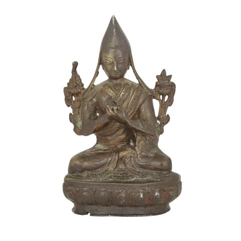 Appraisal: A Copper Alloy Tsongkhapa of the Yellow Hat Sect Tibet