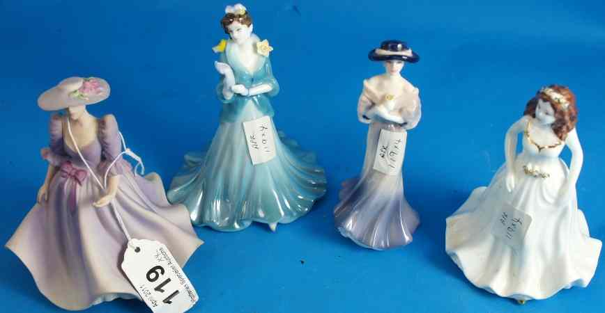 Appraisal: A collection of four Coalport Figures consisting Amanda from the