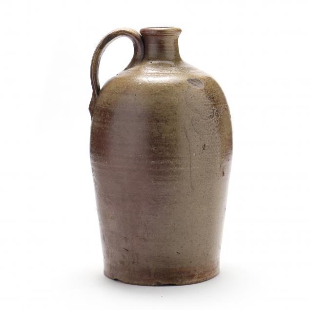 Appraisal: UNIDENTIFIED POTTER TH CENTURY NC TWO GALLON JUG Salt glazed