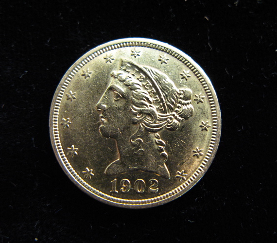 Appraisal: U S FIVE DOLLAR GOLD COIN Liberty head type -P