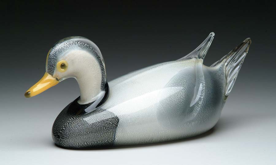 Appraisal: ITALIAN ART GLASS DUCK You may think we are quacking