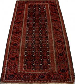 Appraisal: BALUCHISTAN OCTAGON PATTERN ORIENTAL RUG BALUCHISTAN OCTAGON PATTERN BLUE AND