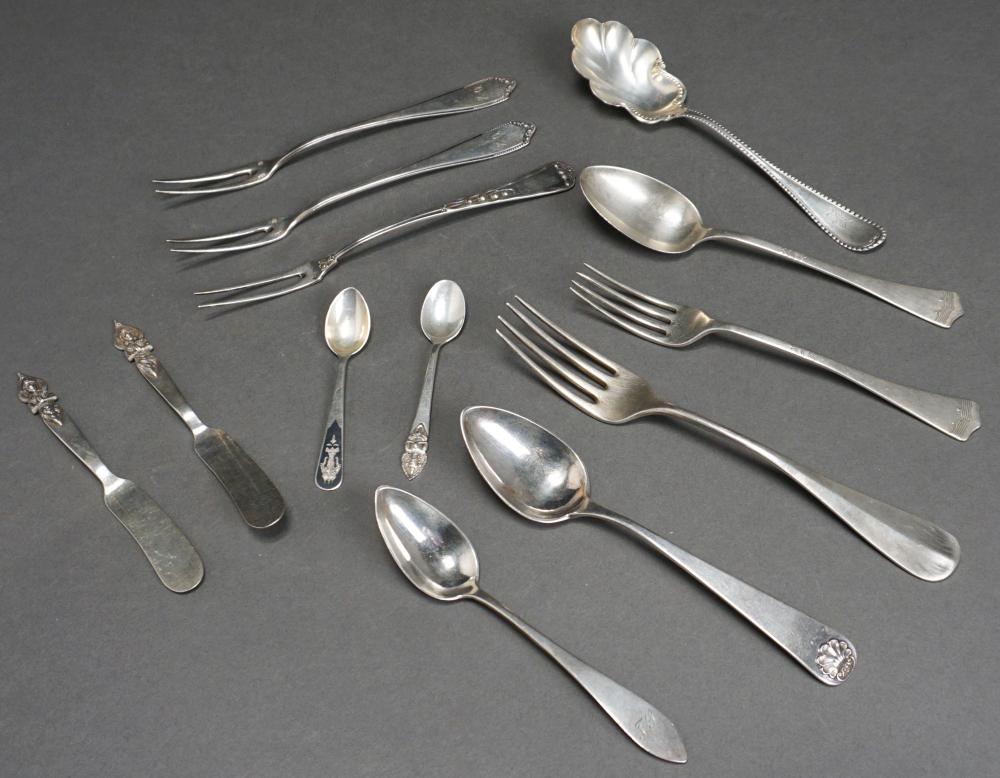 Appraisal: Collection of Assorted International Sterling and Lesser Silver Flat Table