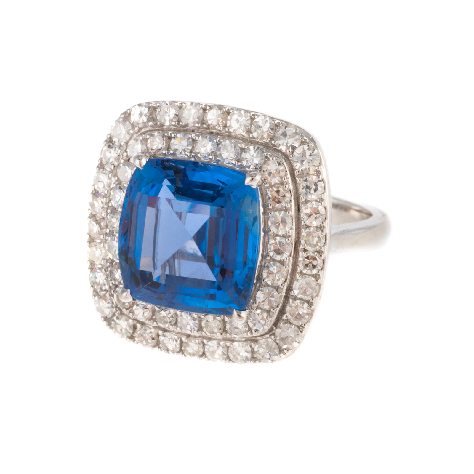 Appraisal: A GIA CT UNHEATED SAPPHIRE DIAMOND RING K white gold