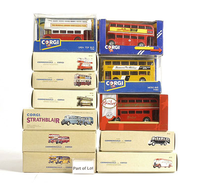 Appraisal: Corgi Bus Collection - including Opentop Regent Yelloway Devon Strathblair