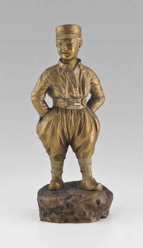 Appraisal: COLINET Claire Jeanne French - Young Dutch Man Bronze ''