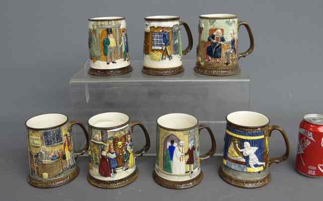 Appraisal: Set of vintage ''Dickens-A Christmas Carol'' mugs