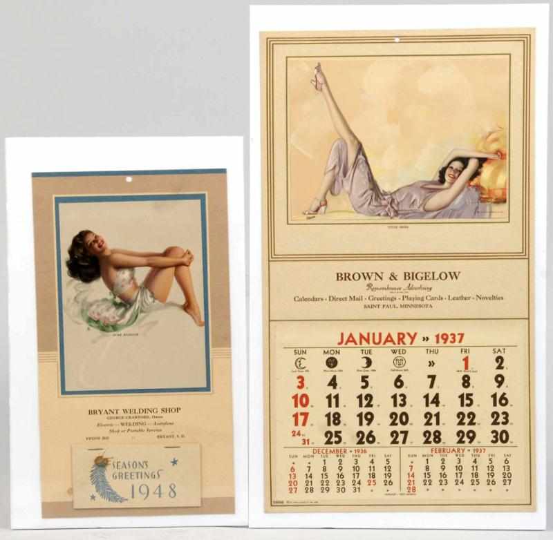 Appraisal: Lot of Rolf Armstrong Calendars Description Includes one Brown Bigelow