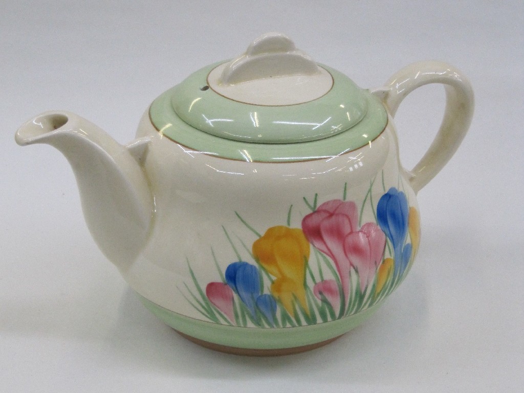 Appraisal: Clarice Cliff Royal Staffordshire 'Spring Crocus' teapot