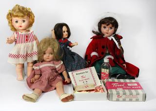 Appraisal: lot of Ideal Toni and Toni style doll group circa