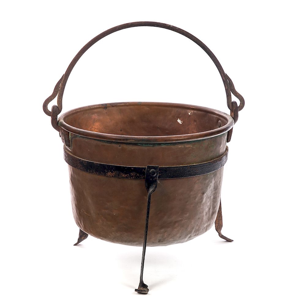 Appraisal: Copper Apple Butter Kettle Measures tall wide Good original condition