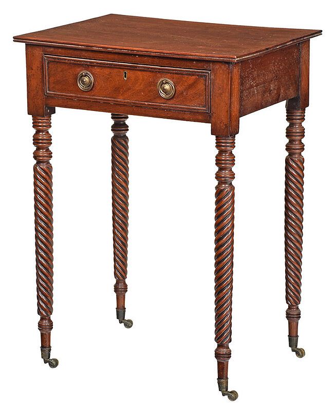 Appraisal: Federal Mahogany One Drawer Stand British or American early th