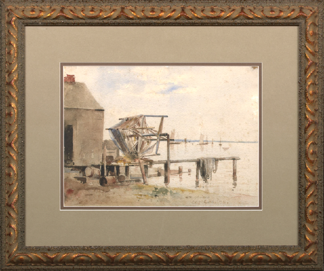 Appraisal: Ellsworth Woodward American New Orleans - Cape Cod watercolor signed