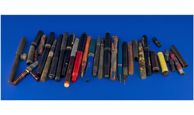 Appraisal: Quantity Of Pens Spares Or Repairs Comprising Conway Stewart Rexel