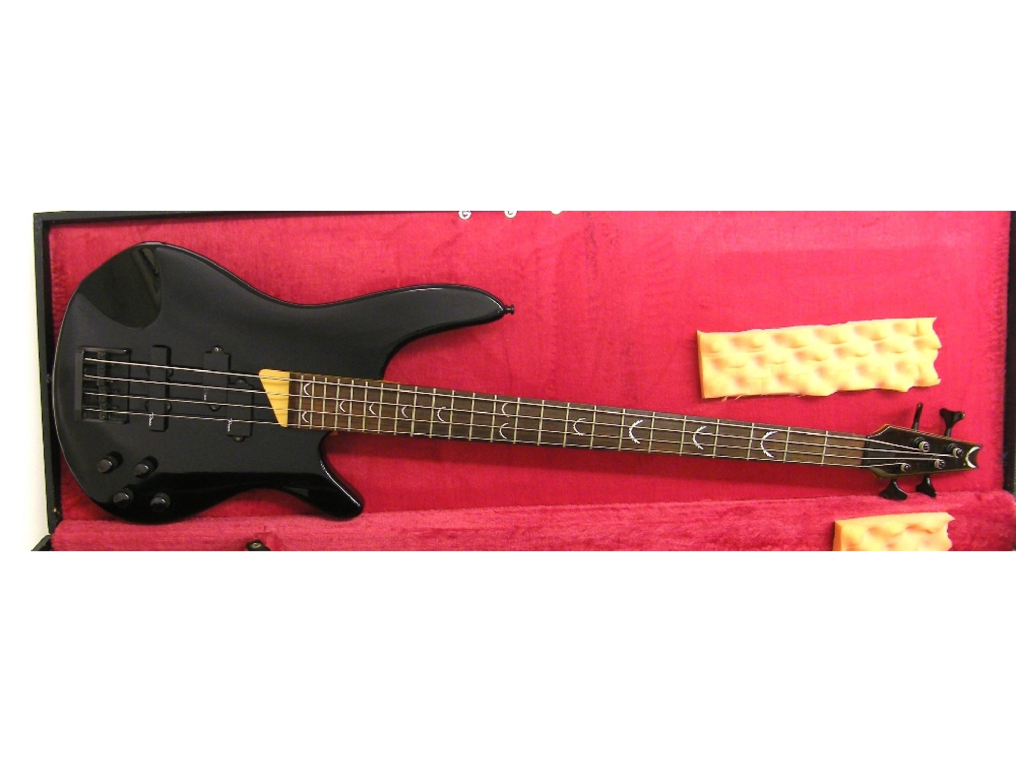 Appraisal: Dean DB B bass guitar black finish some surface wear