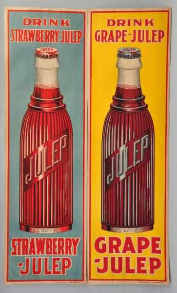 Appraisal: Lot of Large Paper Julep Posters Circa s Great and