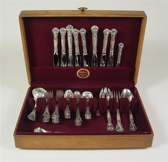 Appraisal: Gorham Chantilly Sterling Flatware Circa pieces of Gorham Chantilly including