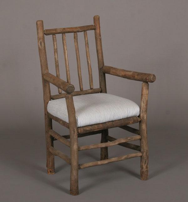 Appraisal: Hickory spindle back arm chair H x W x D