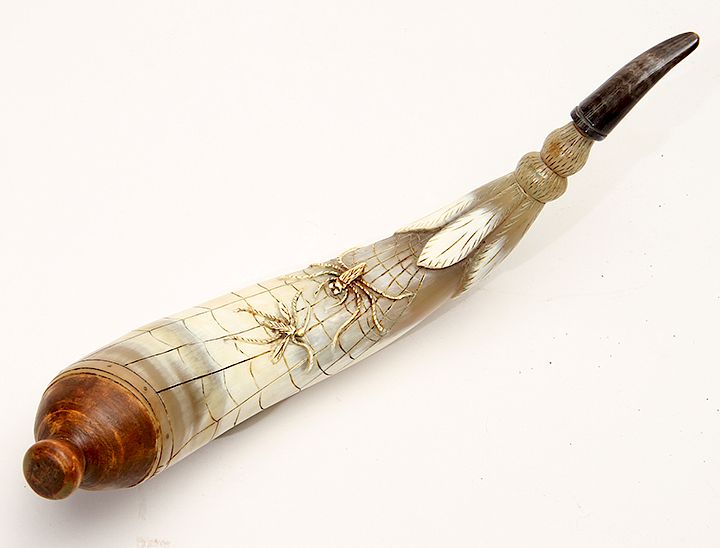 Appraisal: Paul Casey Powder Horn Exclusive on Bidsquare A very rare