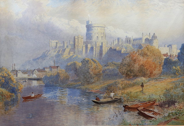 Appraisal: S G WILLIAM ROSCOE Exh - Windsor Castle from The