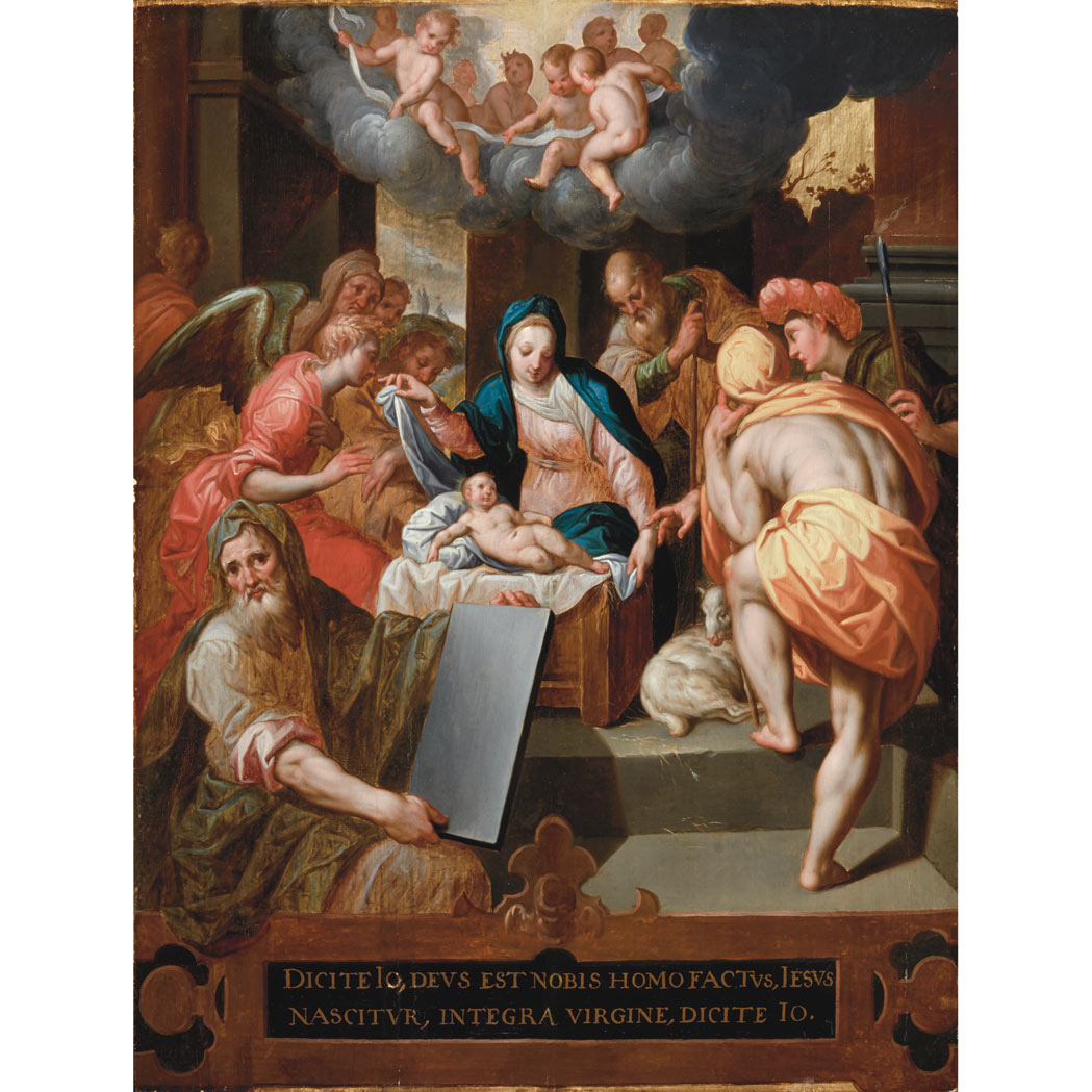 Appraisal: Northern Mannerist School th Century The Adoration of the Shepherds