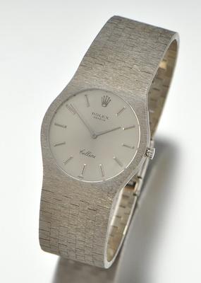 Appraisal: A Gentleman's k White Gold Rolex Cellini Watch k white