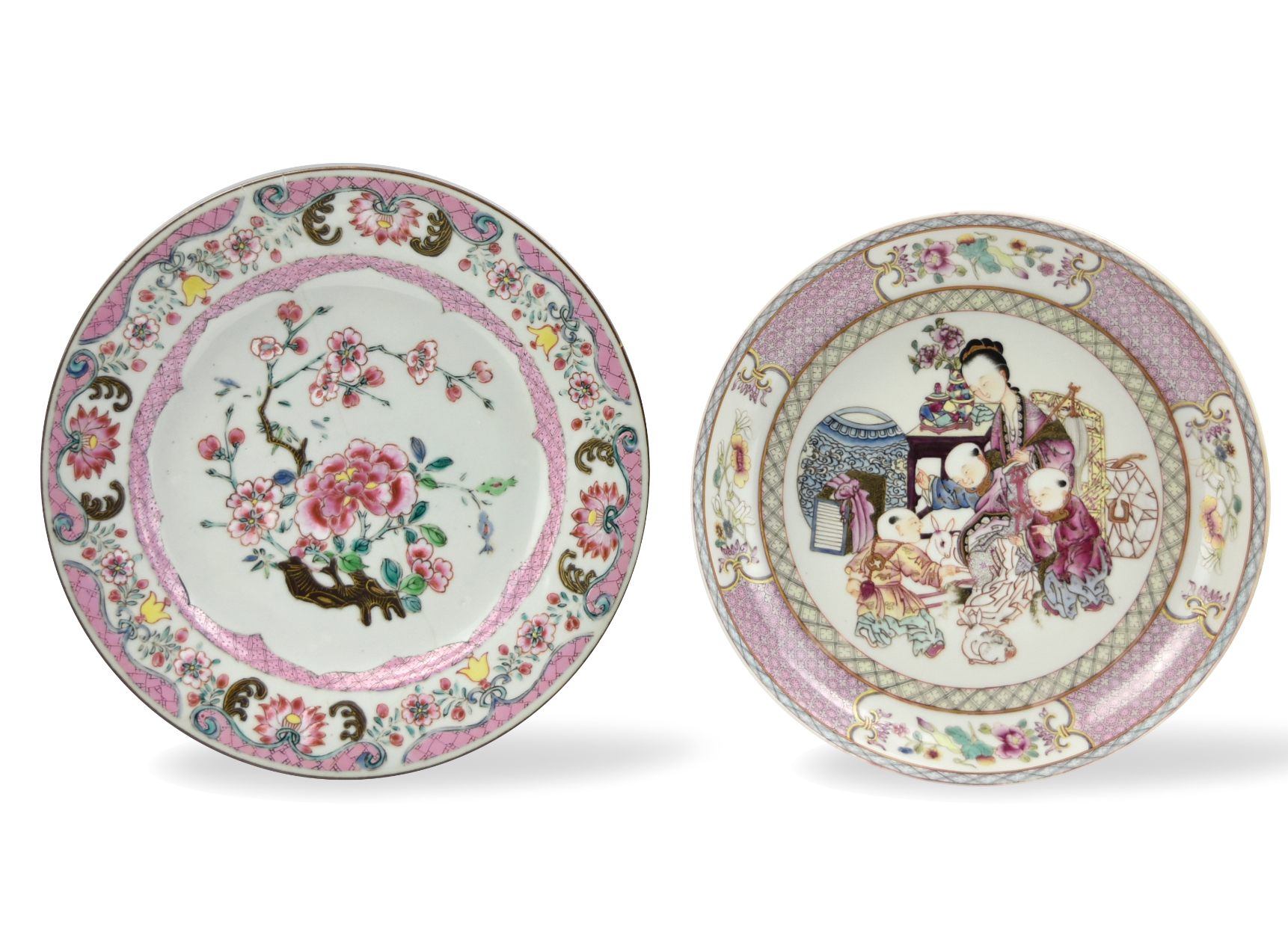 Appraisal: painted and gilt with figures and ornaments decorated to the