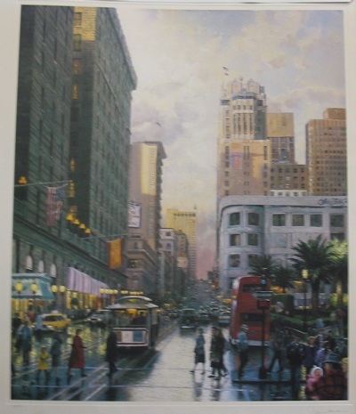 Appraisal: THOMAS KINKADE American born Color lithograph in limited edition titled