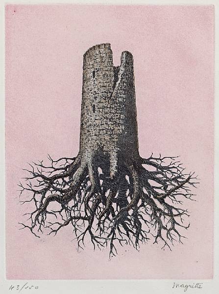 Appraisal: After Ren Magritte Belgian - La Folie Almayer Pl from