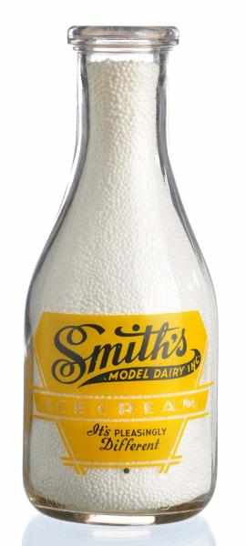 Appraisal: Smith s Model Dairy Milk Bottle Description The reverse side