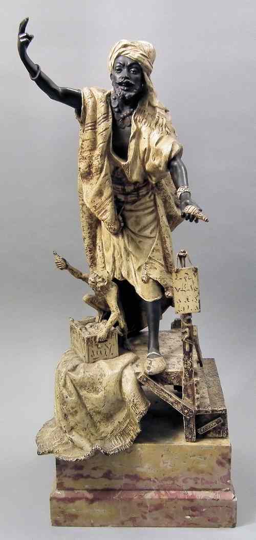 Appraisal: Louis Holtot - - Bronzed metal figure - Arab market