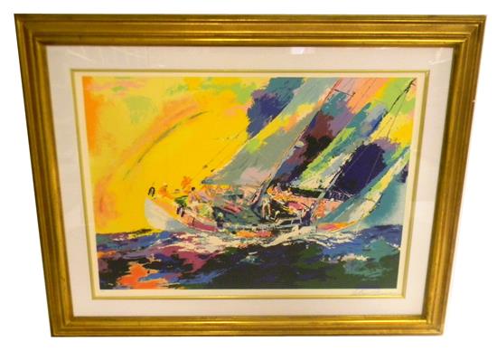 Appraisal: LeRoy Neiman American - Hawaiian Racing artist's proof serigraph depicting