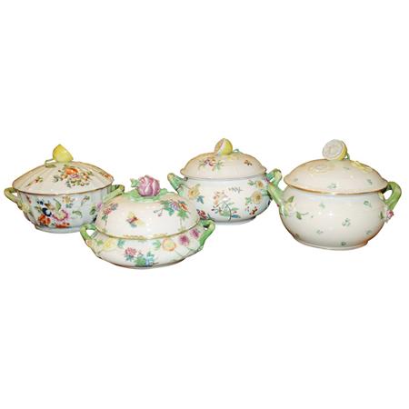 Appraisal: Four Herend Porcelain Tureens Estimate nbsp nbsp nbsp - nbsp