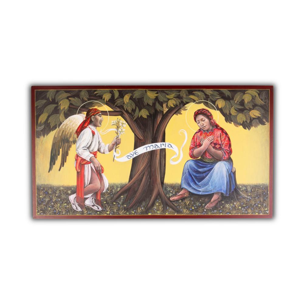 Appraisal: JOHN B GIULIANI ANNUNCIATION John B Giuliani - Annunciation acrylic