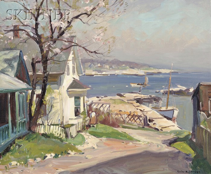 Appraisal: Emile Albert Grupp American - Spring Rockport Mass Signed Emile