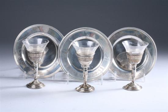 Appraisal: TWELVE INTERNATIONAL STERLING SILVER BREAD AND BUTTER PLATES WITH SIX