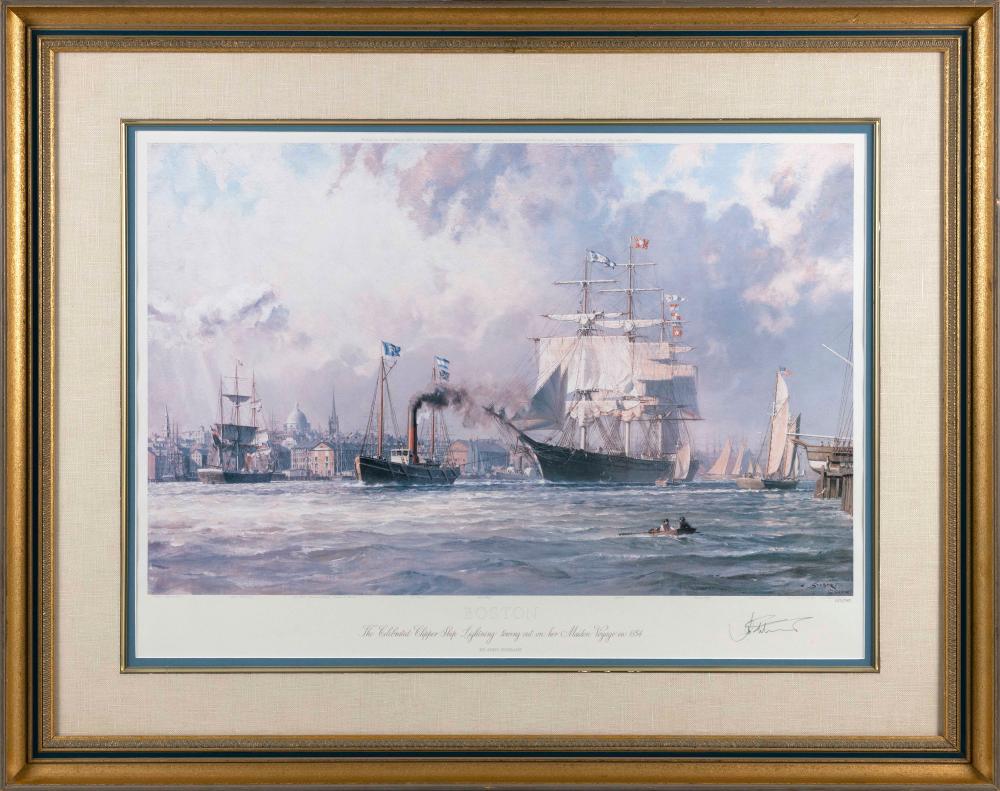 Appraisal: JOHN STOBART MASSACHUSETTS FLORIDA B BOSTON PRINT X FRAMED X