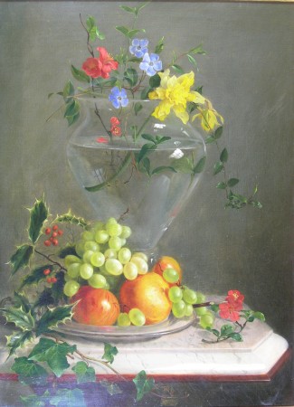 Appraisal: TH CENTURY DUTCH SCHOOL STILL LIFE WITH FLOWERS AND FRUIT