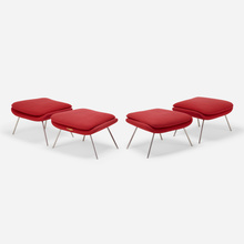 Appraisal: In the manner of Eero Saarinen OTTOMANS SET OF FOUR