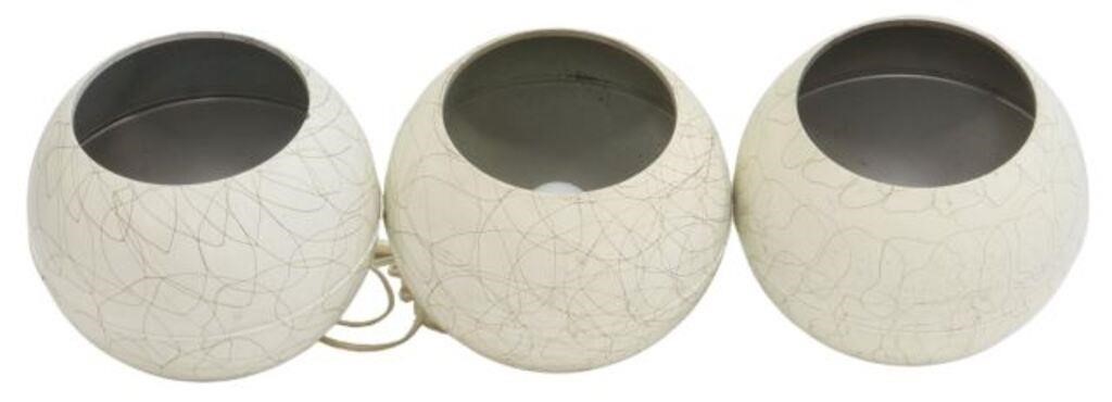 Appraisal: lot of Mid-century modern Orblite eyeball lamps attributed to Steber