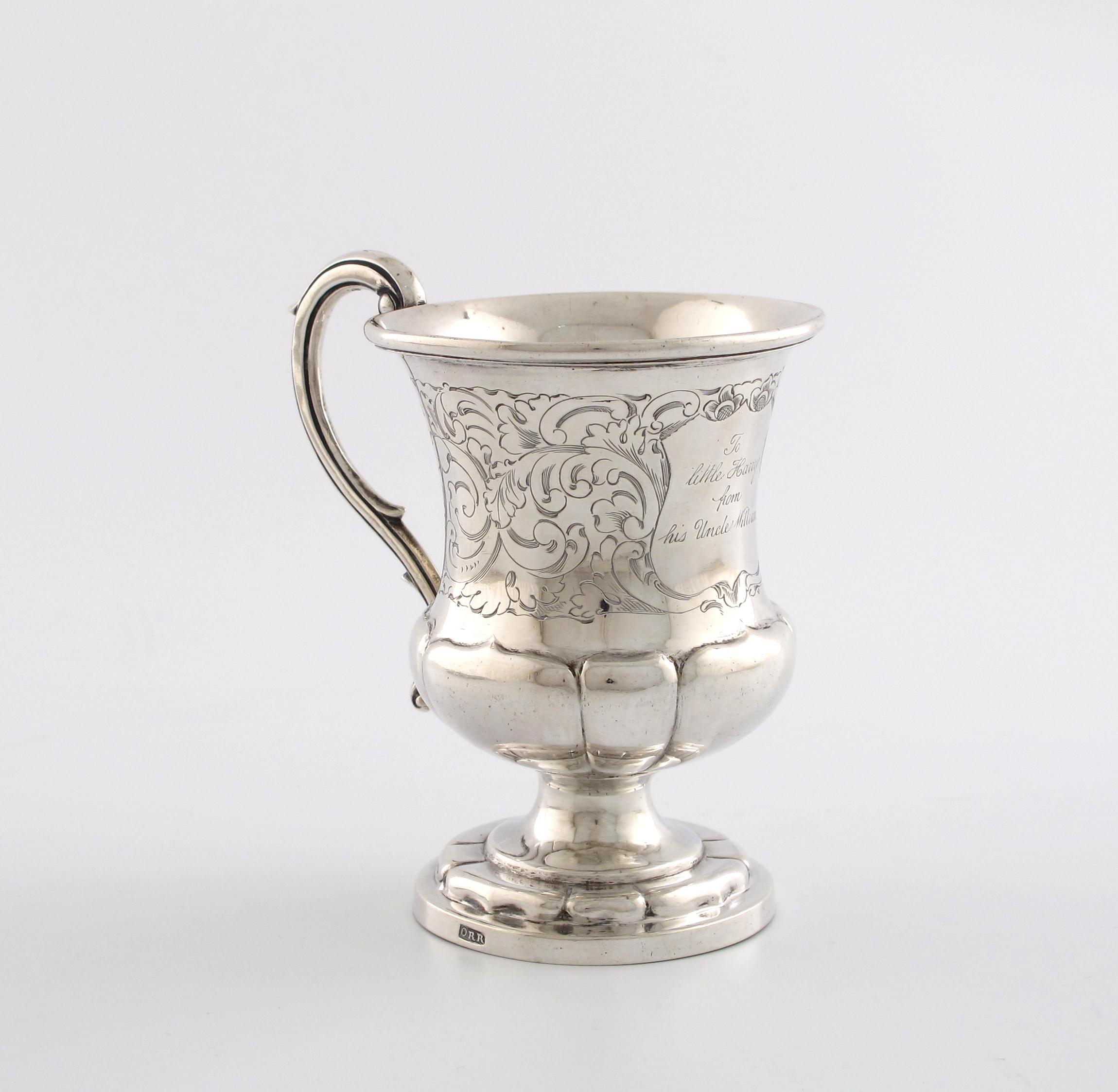 Appraisal: A th century Indian colonial silver mug