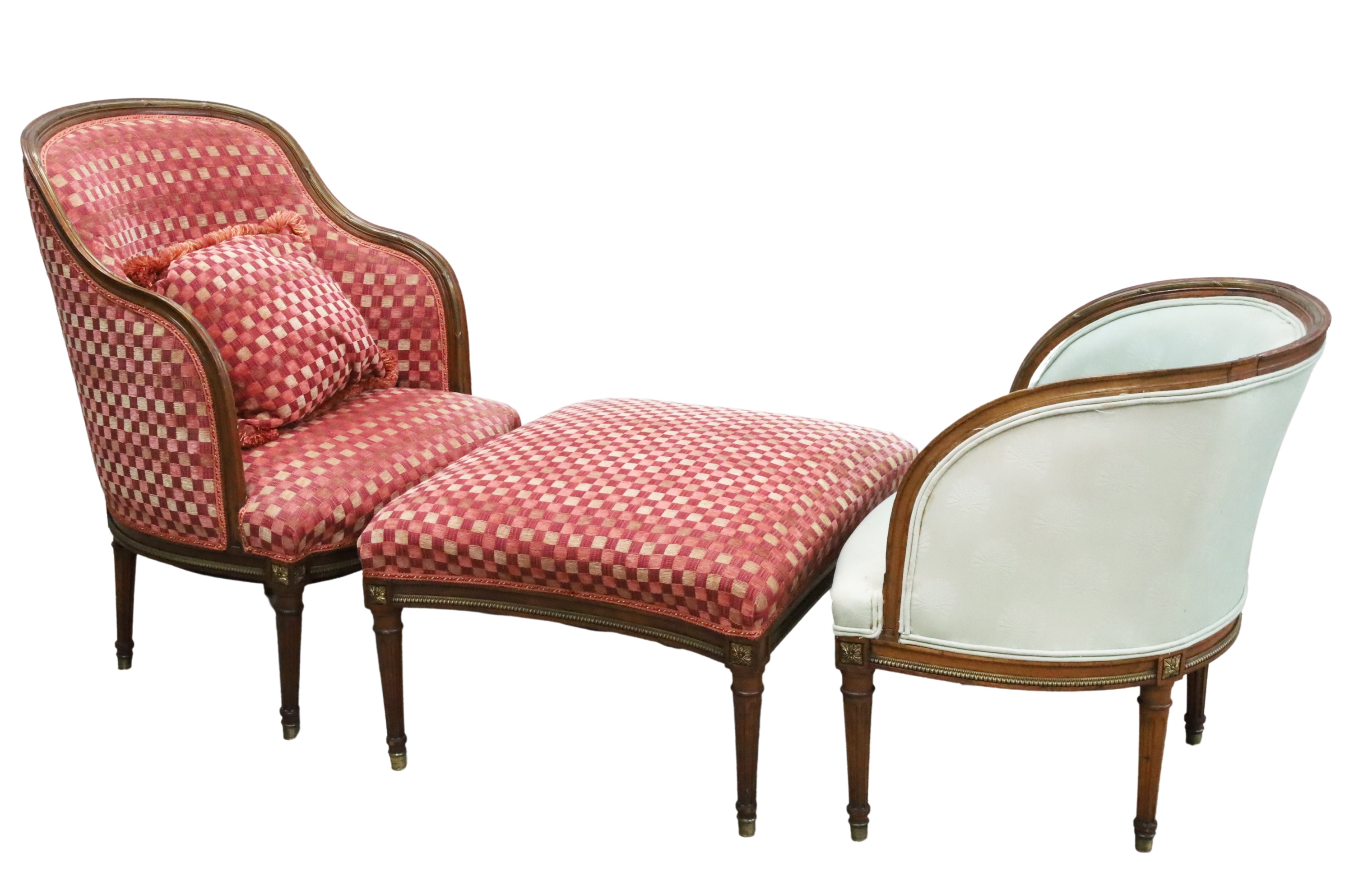 Appraisal: LOUIS XVI STYLE DUCHESSE BRISSE Louis XVI sytle part Duchesse