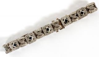 Appraisal: WHITE GOLD DIAMONDS LADIES CAST TENNIS BRACELET KT WHITE GOLD