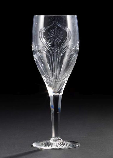 Appraisal: Fine and Rare Franco-Belgian Intaglio-Cut Glass Art Nouveau Vase ca