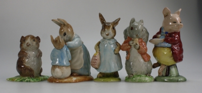 Appraisal: Royal Albert Beatrix Potter figures Pigling eats his porridge Timmy